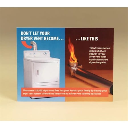 Integra Miltex Chimney 99203 Dryer Vent Cleaning Sales Postcard  Pack of 100 99203